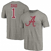 Alabama Crimson Tide Fanatics Branded Gray Greatest Dad Tri Blend T-Shirt,baseball caps,new era cap wholesale,wholesale hats